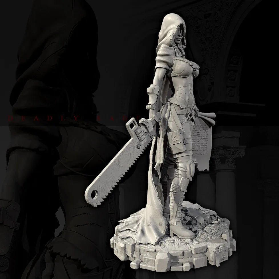 38mm Tactical Warrior, Resin Model Figure Kit, Sci-Fi Theme, Unassembled and Unpainted
