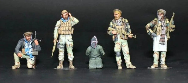 1/35 Modern Military Soldiers, 5 Figures, Resin Model Figure Kit, Unassembled and Unpainted