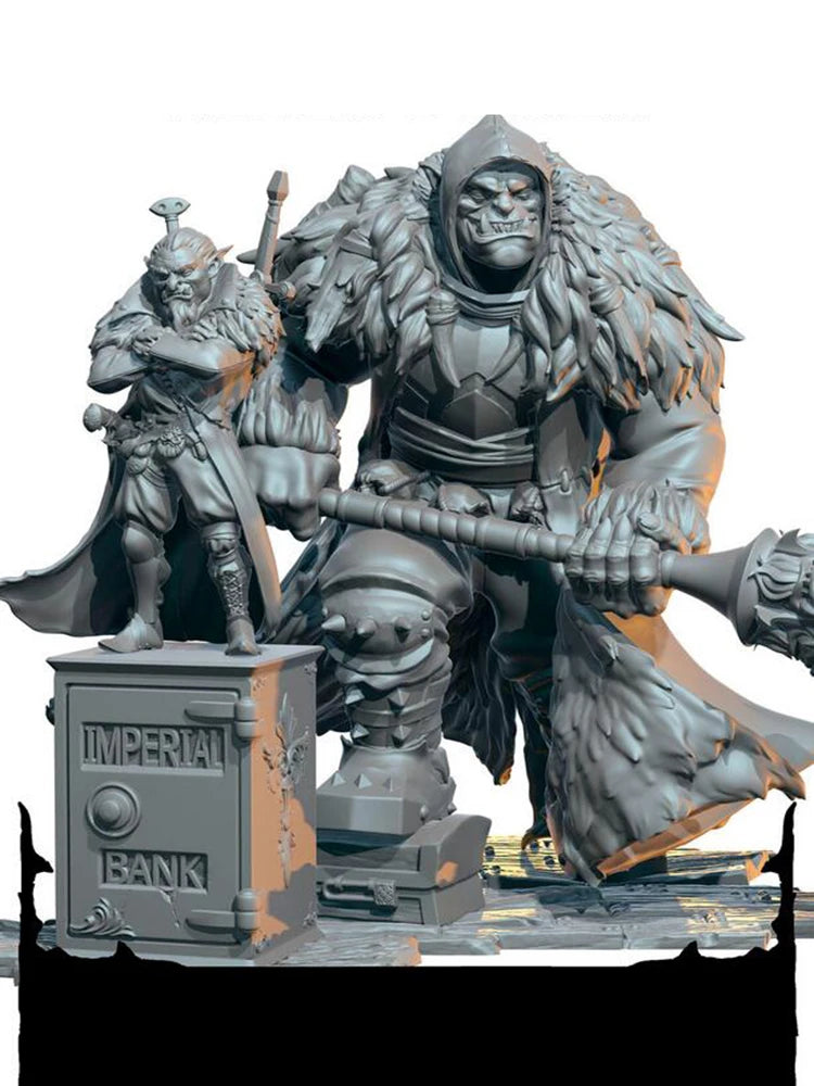 1/24 Skeletal Death Angel with Scythe, Resin Model Figure Kit, Fantasy Theme, Unassembled and Unpainted