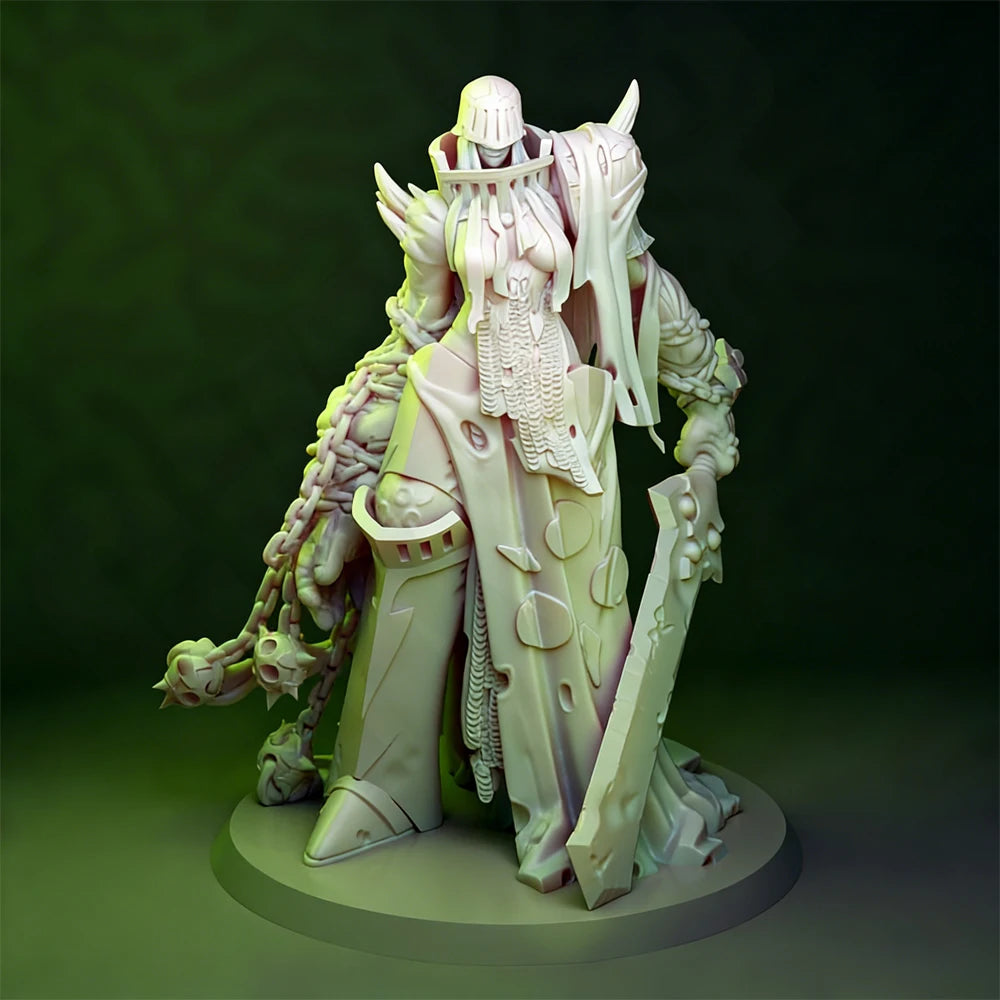 1/24 Dark Lady Knight, Resin Model Figure Kit, Fantasy Theme, Unassembled and Unpainted