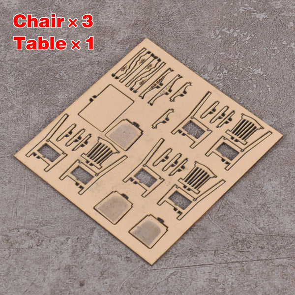 1/35 Furniture Set, Resin Model Terrain Kit, Historical Theme, Unpainted