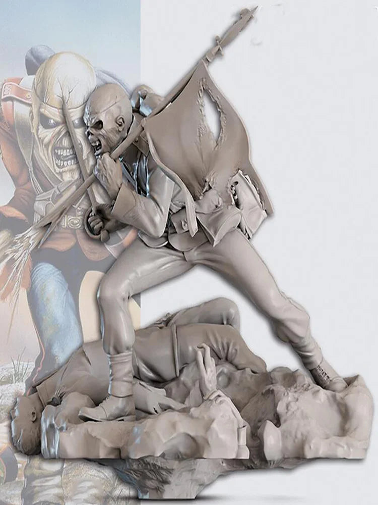 1/24 Dark Fantasy Skeleton Warrior, Resin Model Figure Kit, Fantasy Theme, Unassembled and Unpainted