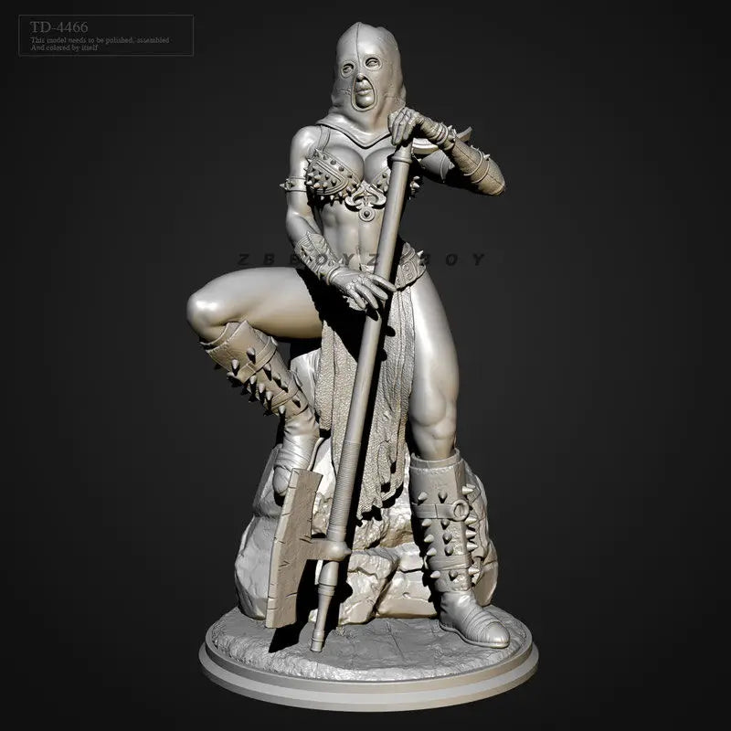 75mm Female Executioner, Resin Model Figure Kit, Fantasy Theme, Unassembled and Unpainted