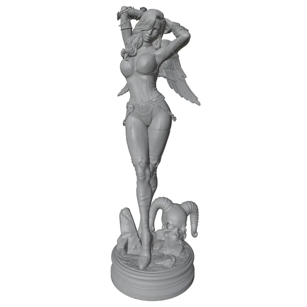 1/24 Winged Female, Resin Model Figure Kit, Fantasy Theme, Unassembled and Unpainted