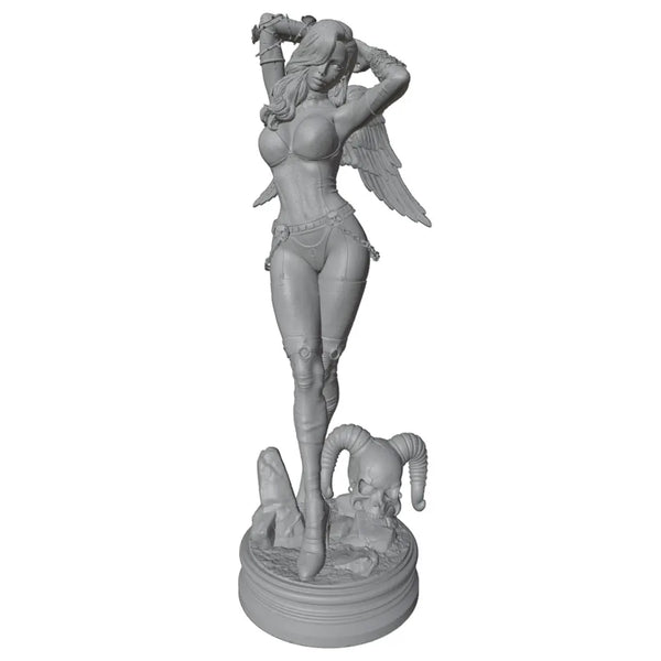 1/24 Winged Female, Resin Model Figure Kit, Fantasy Theme, Unassembled and Unpainted