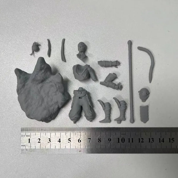 1/24 Sun Wukong Monkey King, Resin Model Figure Kit, Mythology Theme, Unassembled and Unpainted