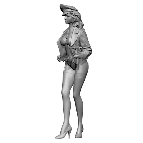 1/16 School Girl, Resin Model Figure Kit, Anime Theme, Unassembled and Unpainted