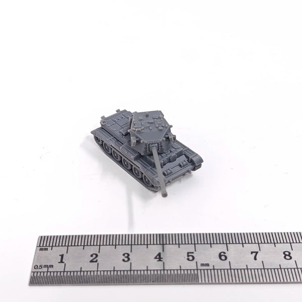1/144 WWII British FV4101 Charioteer Tank Destroyer, Resin Model Vehicle Kit, Unassembled and Unpainted