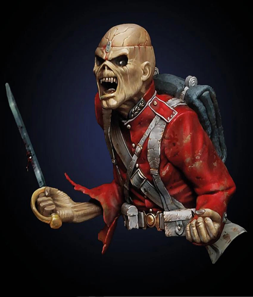 1/12 Undead Vampire Warrior, Resin Model Bust Kit, Fantasy Theme, Unassembled and Unpainted