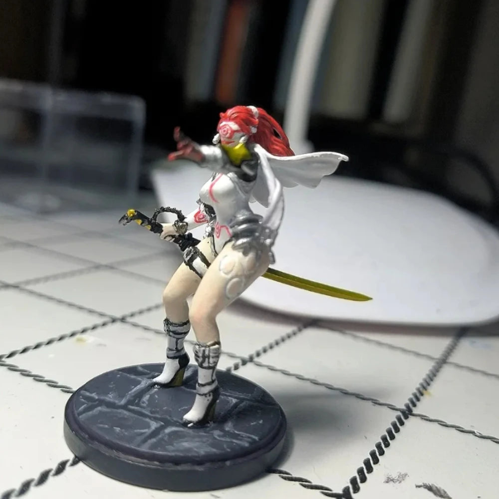 38mm Modern Anime Female Soldier, Resin Model Figure Kit, Unassembled and Unpainted