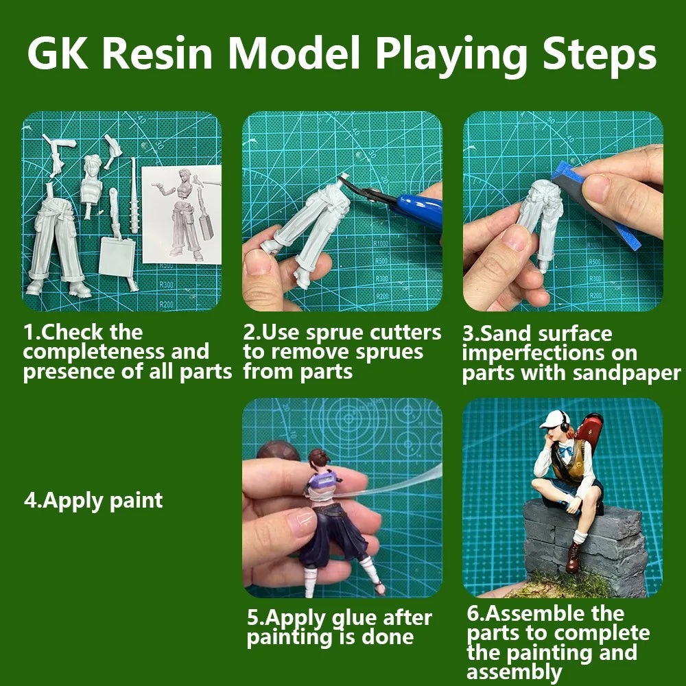 38mm Alchemist Warrior, Resin Model Figure Kit, Fantasy Theme, Unassembled and Unpainted