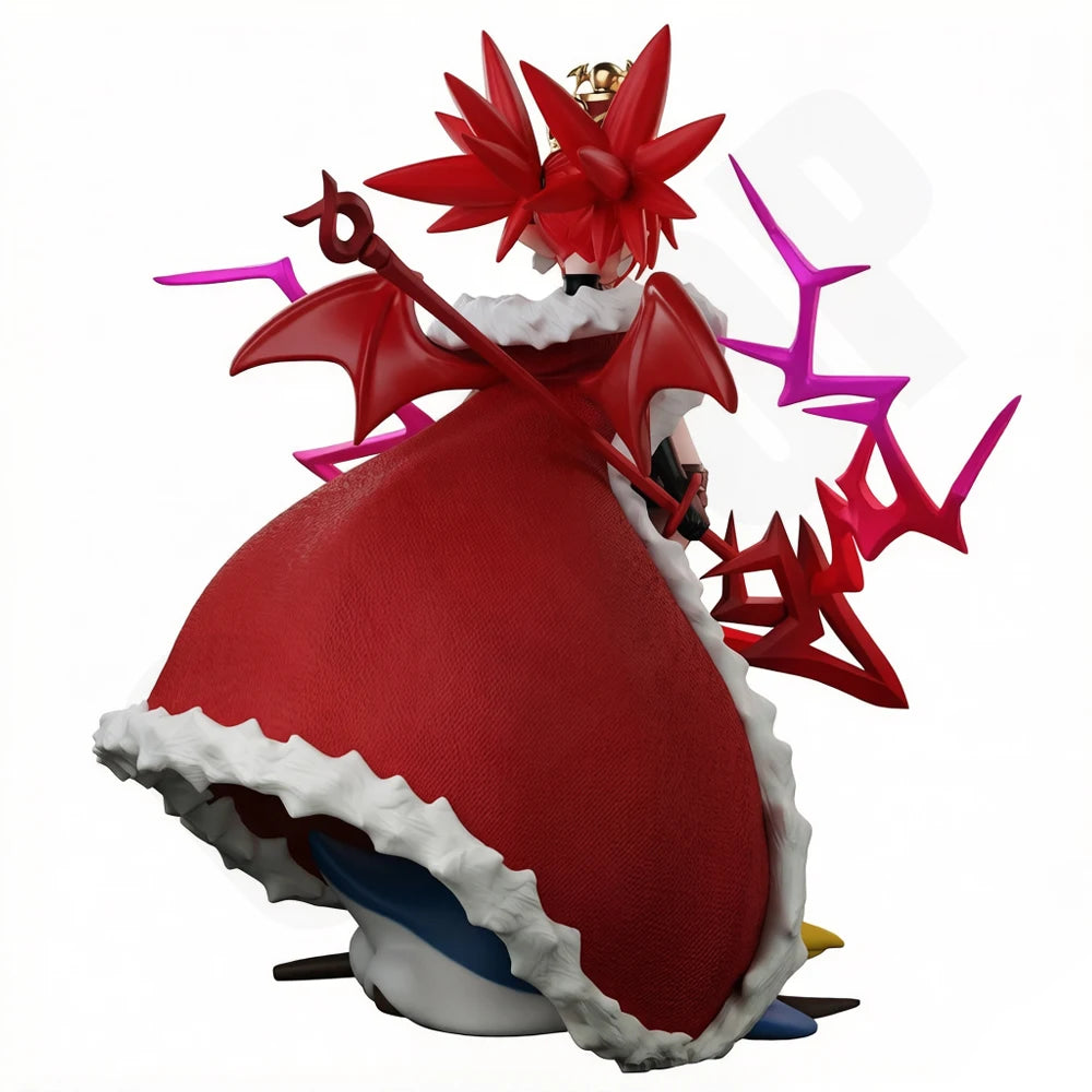 1/24 Spiky-Haired Anime Demon in Red Cape, Resin Model Figure Kit, Fantasy Theme, Unassembled and Unpainted