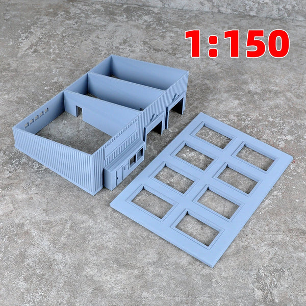 1/72 Modular Railway Buildings, Resin Model Terrain Kit, Unpainted