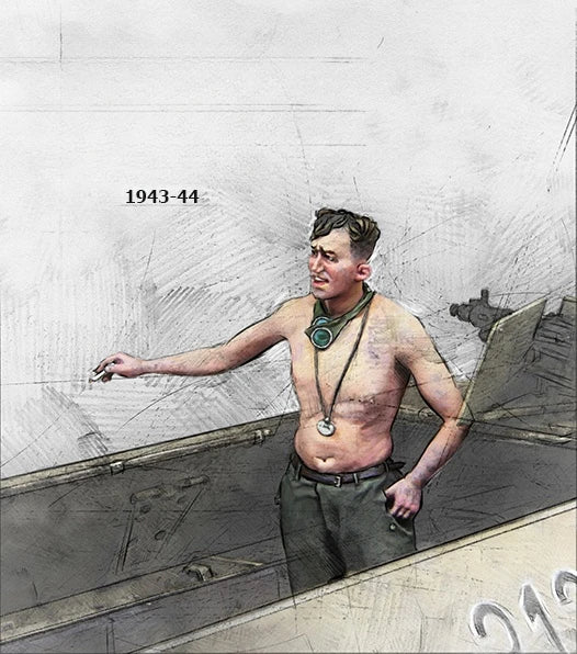1/35 Male, 3 Figures, Resin Model Figure Kit, Unassembled and Unpainted