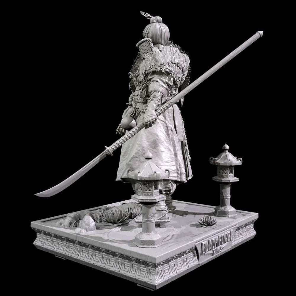 35mm Medieval Ghostfaced Samurai, Resin Model Figure Kit, Unassembled and Unpainted