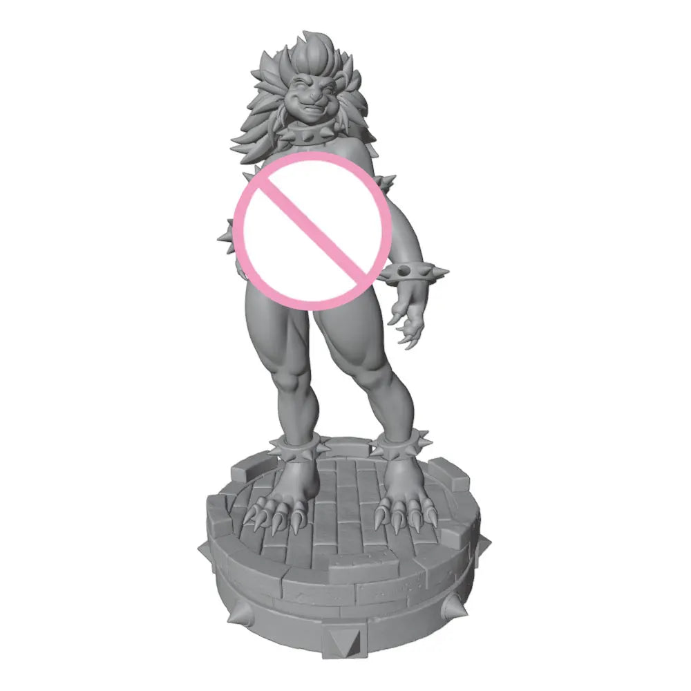 1/24 Fantasy Elf Warrior with Spiky Hair, Resin Model Figure Kit, Unassembled and Unpainted