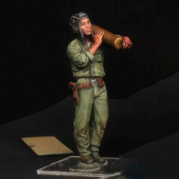 1/35 Vietnam War NVA Squad Leader Signaling, Resin Model Figure Kit, Unassembled and Unpainted
