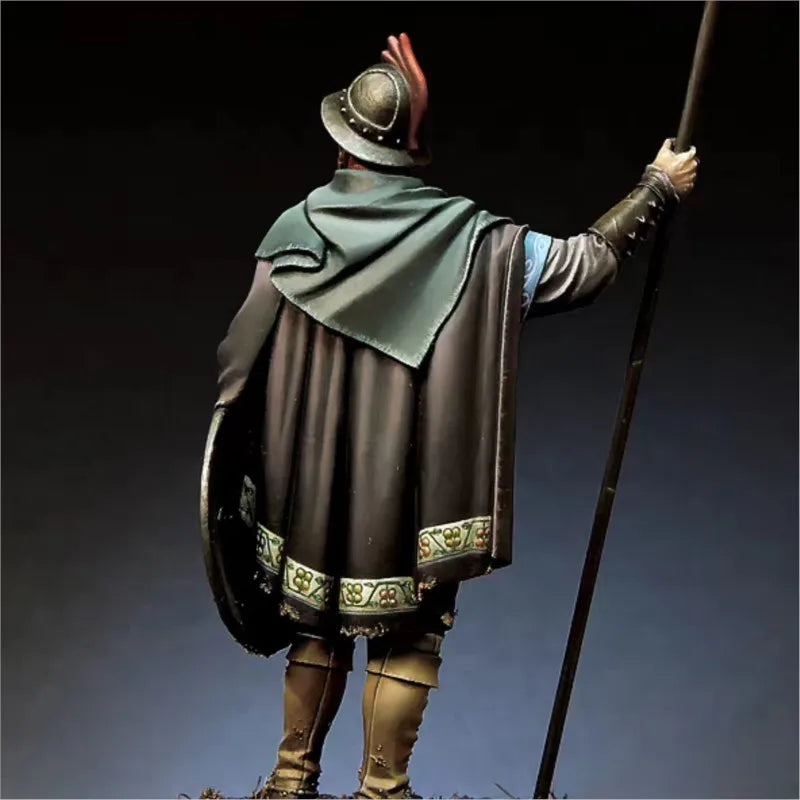 Medieval Carolingian Cavalryman, Resin Model Figure Kit, Unassembled and Unpainted