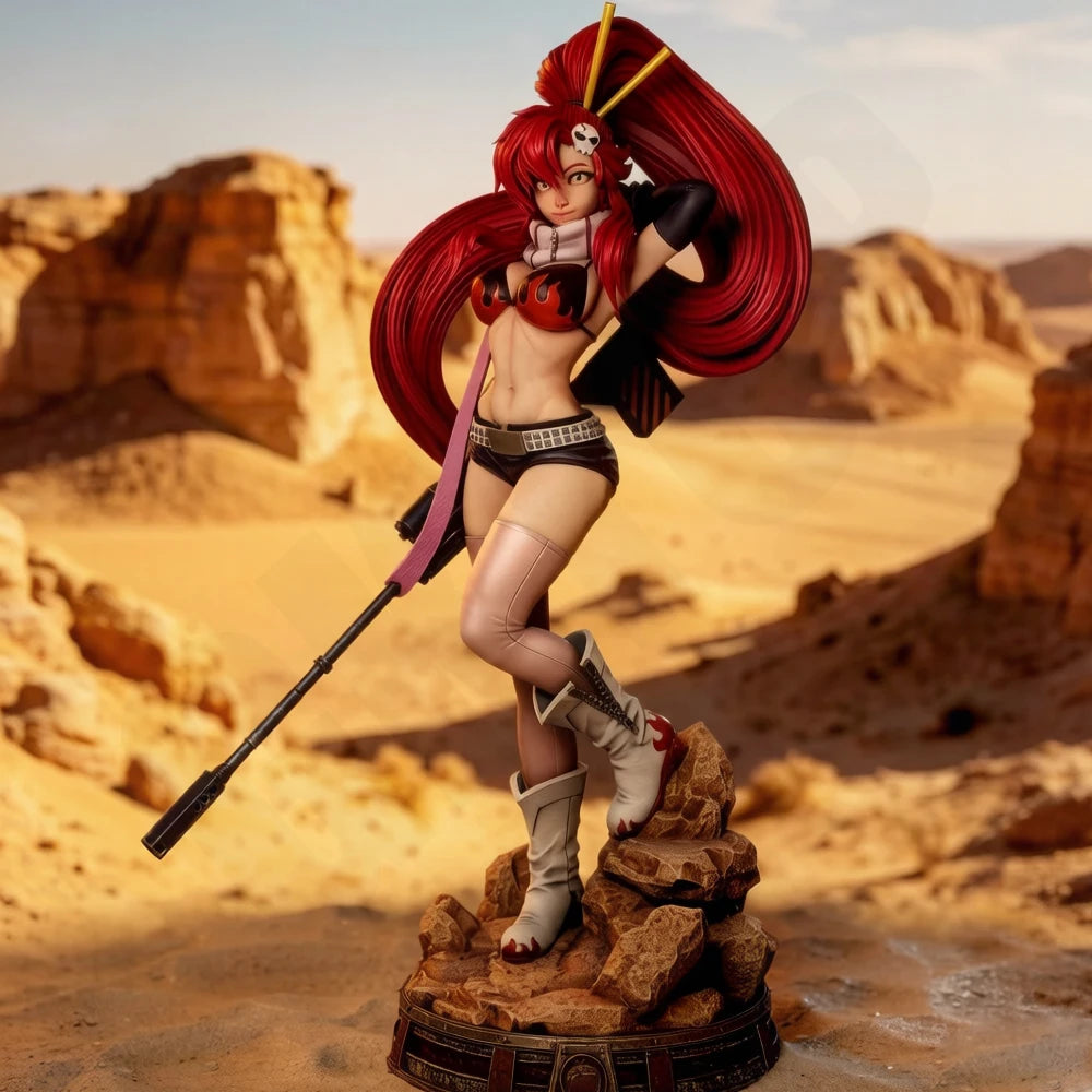 Female Warrior with Polearm, Resin Model Figure Kit, Fantasy Theme, Unassembled and Unpainted