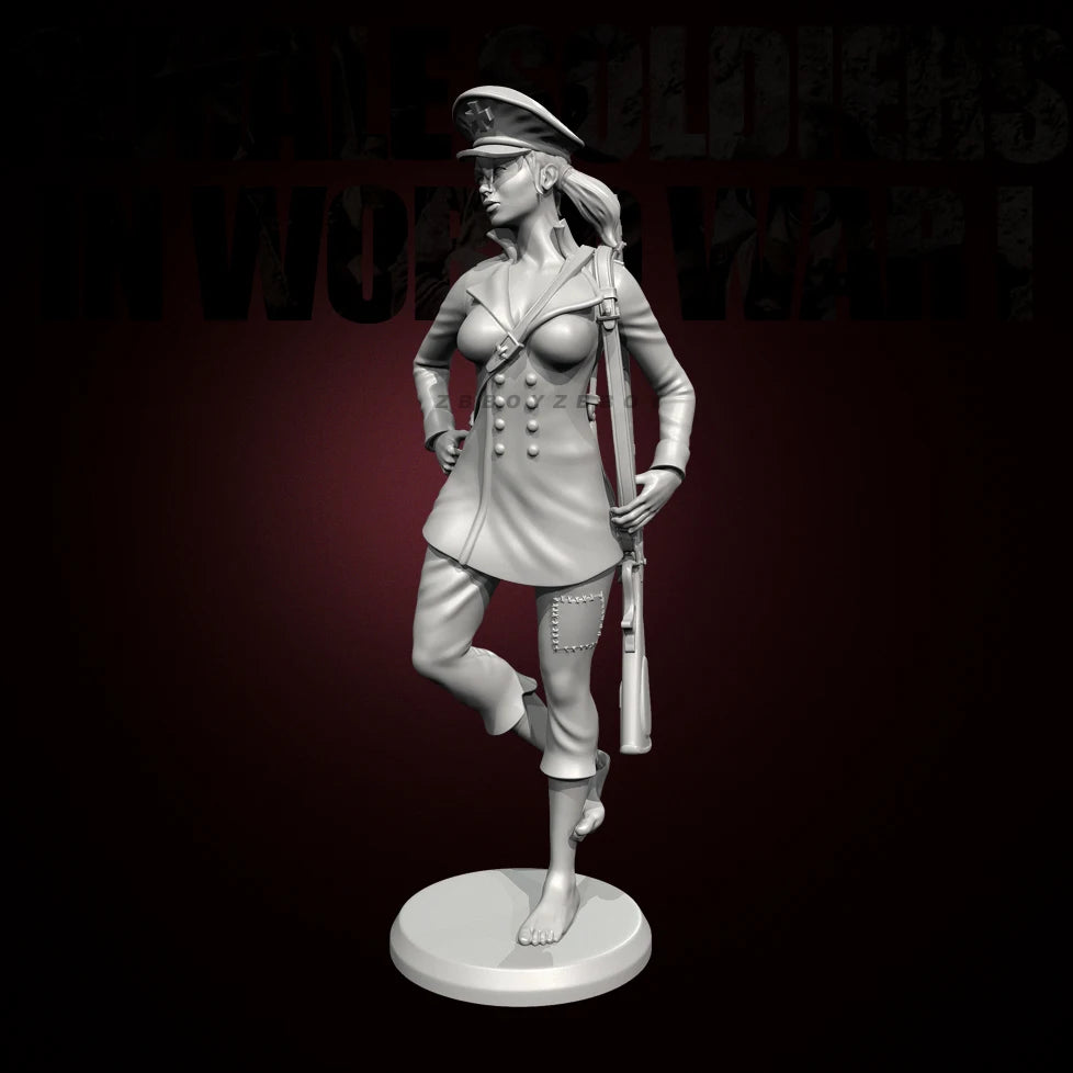 75mm Historical Female, Resin Model Figure Kit, Fantasy Theme, Unassembled and Unpainted