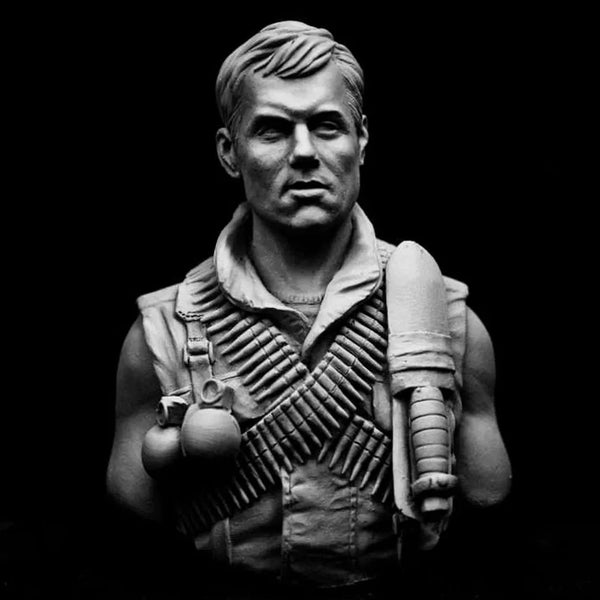 Modern US Marine Corps Soldier, Resin Model Bust Kit, Unassembled and Unpainted
