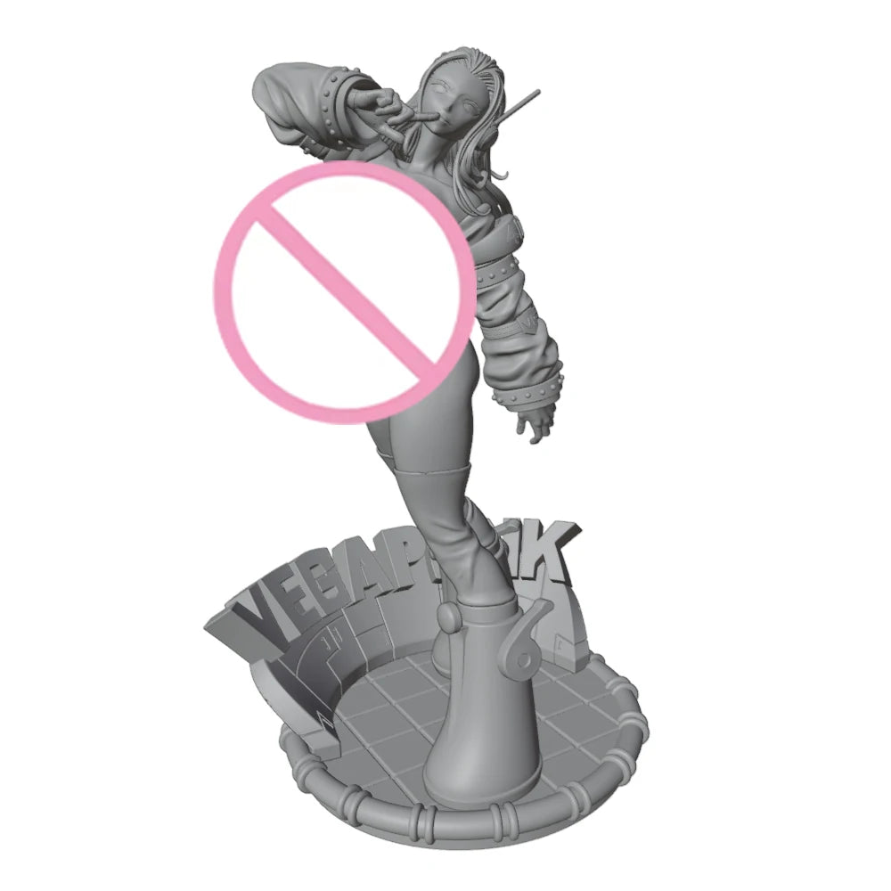 75mm Anime Character, Resin Model Figure Kit, Anime Theme, Unassembled and Unpainted