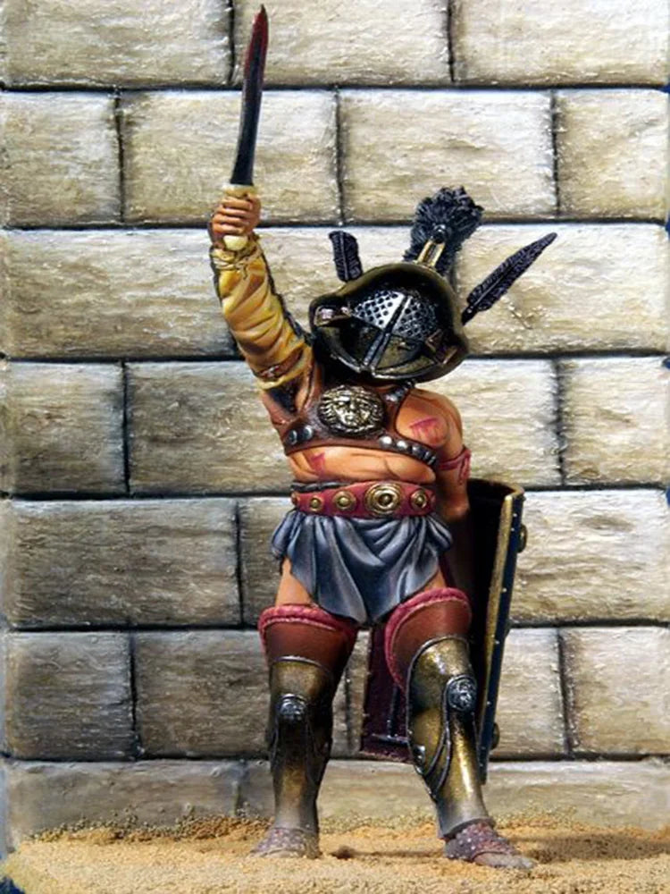 1/32 Ancient Mounted Warrior, Resin Model Figure Kit, Unassembled and Unpainted