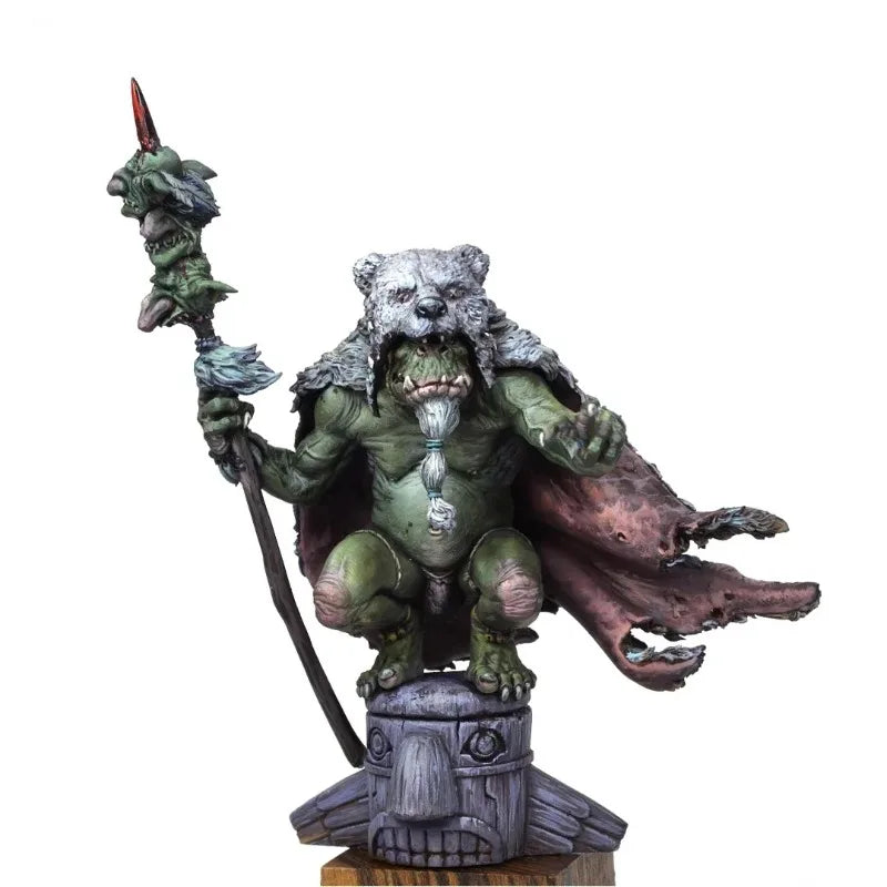 1/24 Orc Priest Warrior, Resin Model Figure Kit, Fantasy Theme, Unassembled and Unpainted