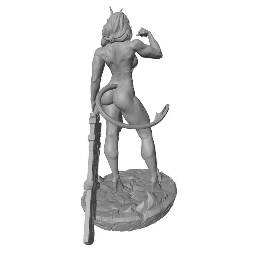 1/24 Demon Female, Resin Model Figure Kit, Fantasy Theme, Unassembled and Unpainted