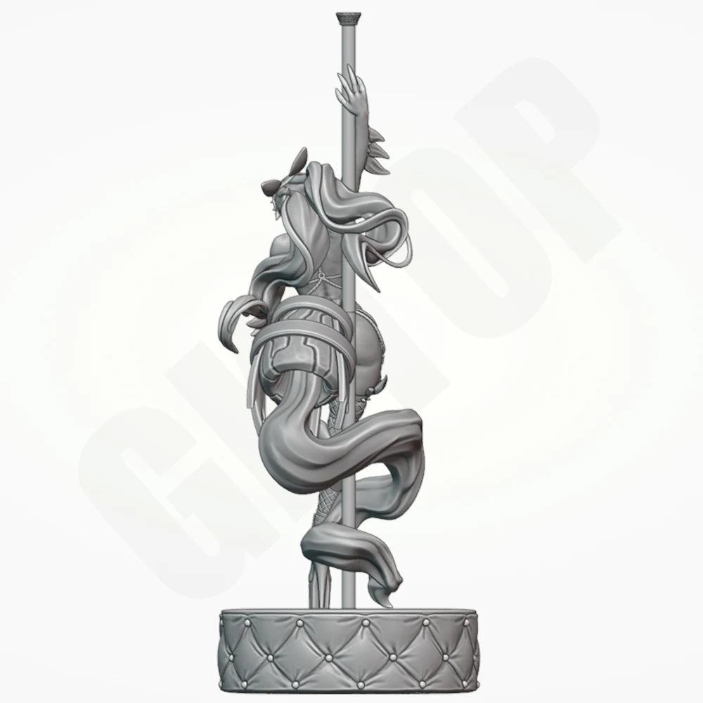 1/24 Fantasy Fox Dancer, Resin Model Figure Kit, Unassembled and Unpainted