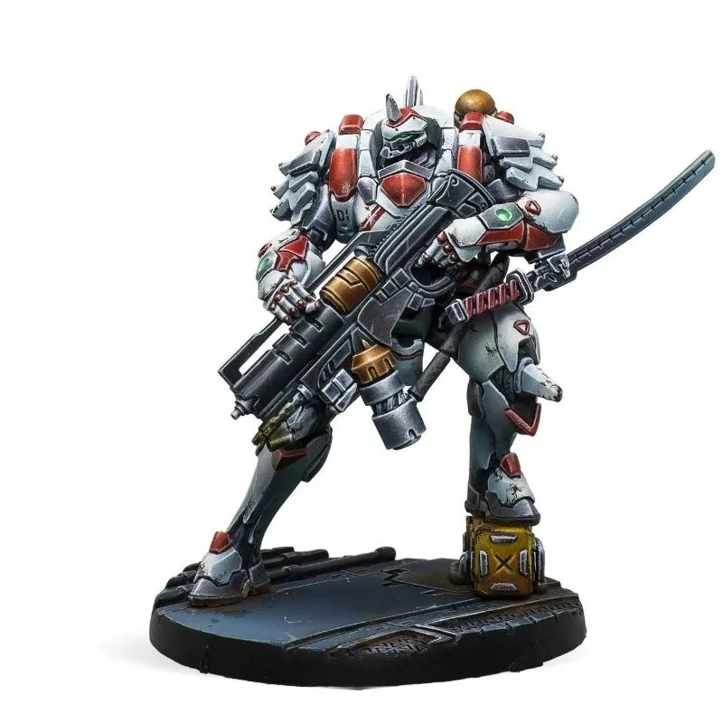 40mm O-Yoroi Kidobutai Mecha Warrior, 3 Figures, Resin Model Figure Kit, Anime Theme, Unassembled and Unpainted