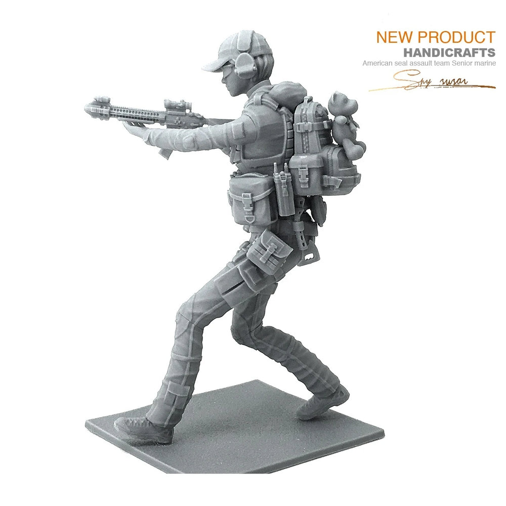 75mm Modern U.S. Navy SEAL Team, 5 Figures, Resin Model Figure Kit, Unassembled and Unpainted