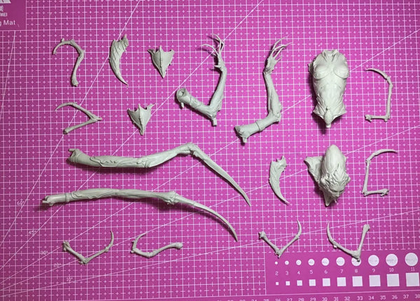 1/10 Lovecraftian Creature, Resin Model Bust Kit, Fantasy Theme, Unassembled and Unpainted
