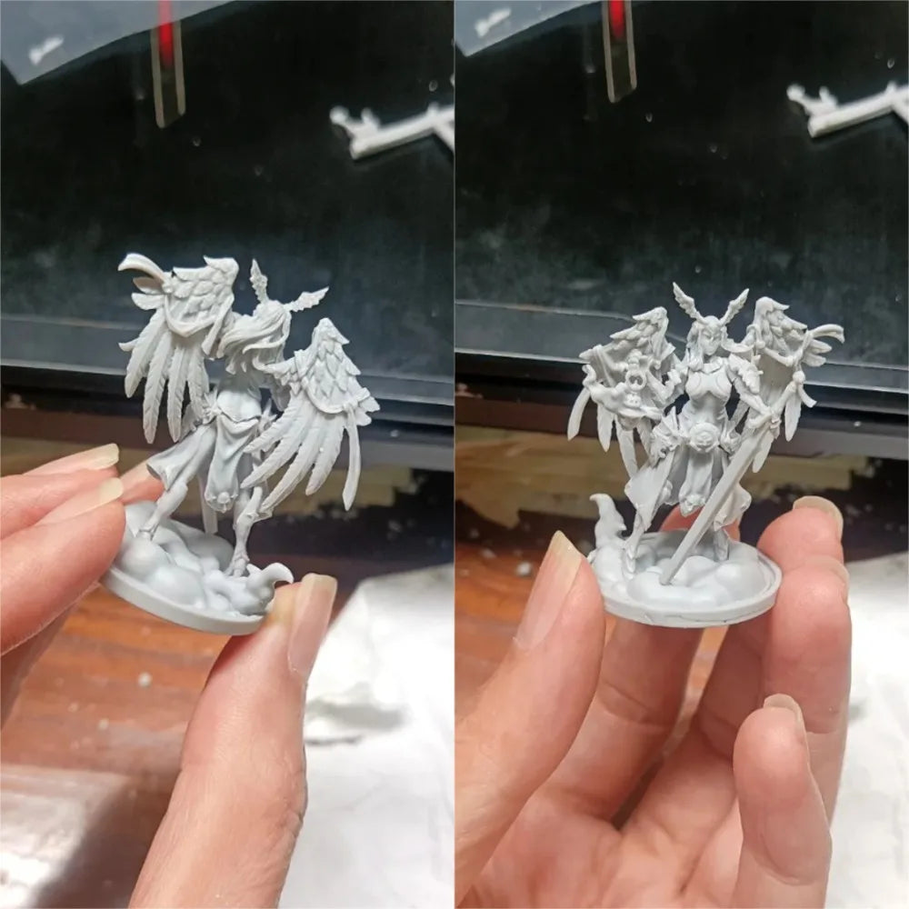 38mm Angel Warrior, Resin Model Figure Kit, Fantasy Theme, Unassembled and Unpainted