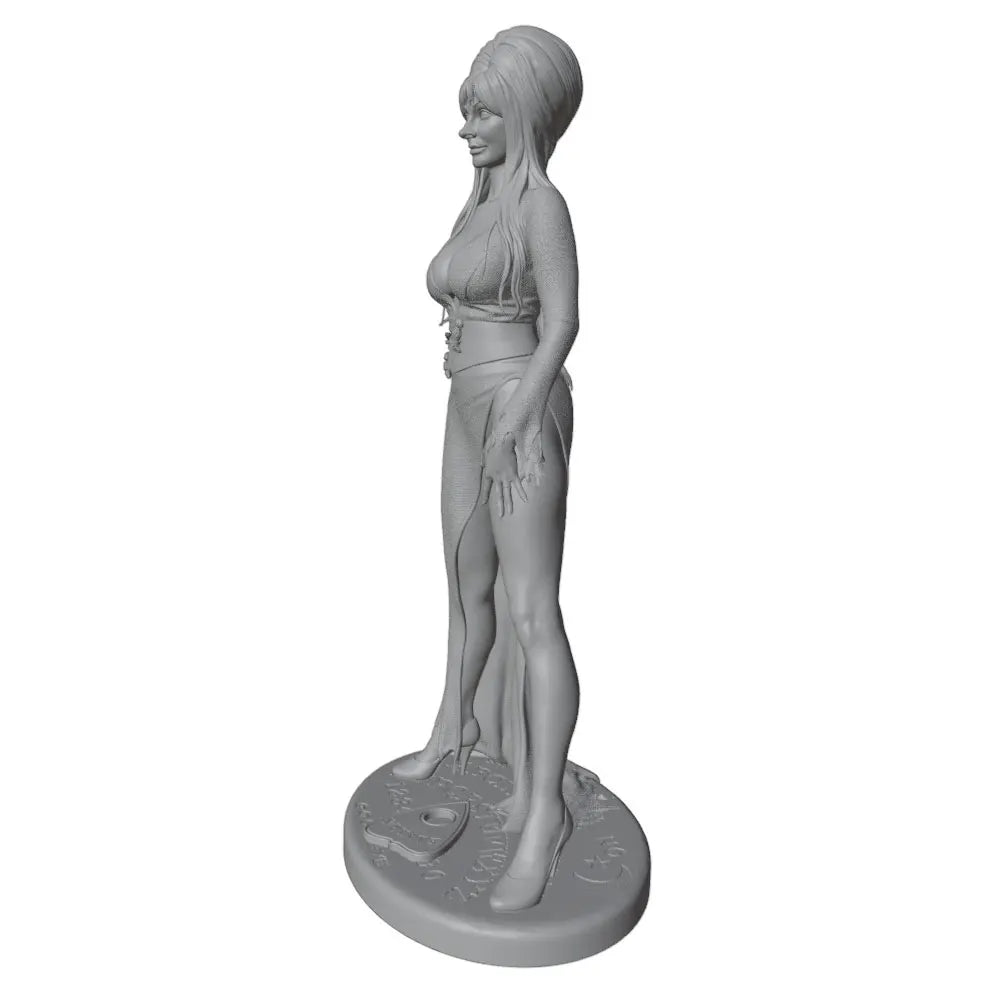 1/24 Woman in Corset and High-Slit Skirt, Resin Model Figure Kit, Unassembled and Unpainted