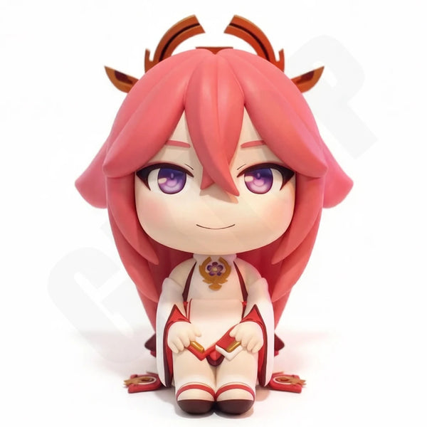 1/24 Kawaii Fox-Eared Girl, Resin Model Figure Kit, Anime Theme, Unassembled and Unpainted