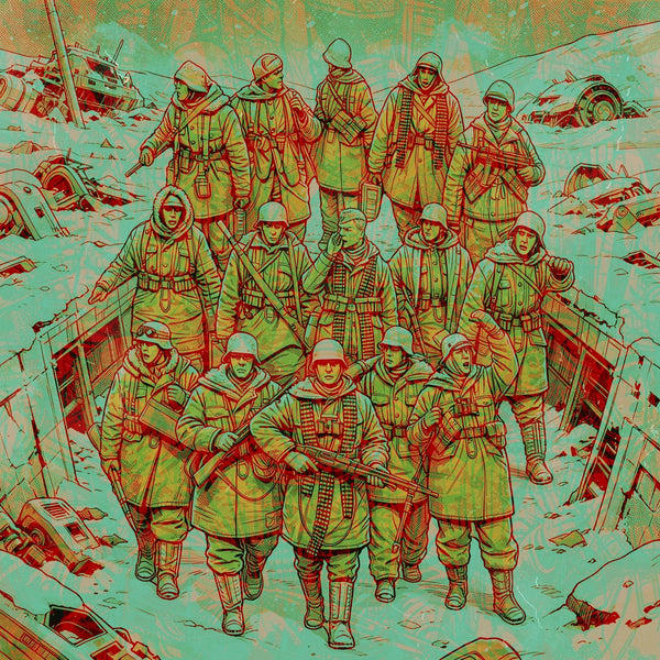 1/35 WWII German Infantry Squad, 9 Figures, Resin Model Figure Kit, Unassembled and Unpainted