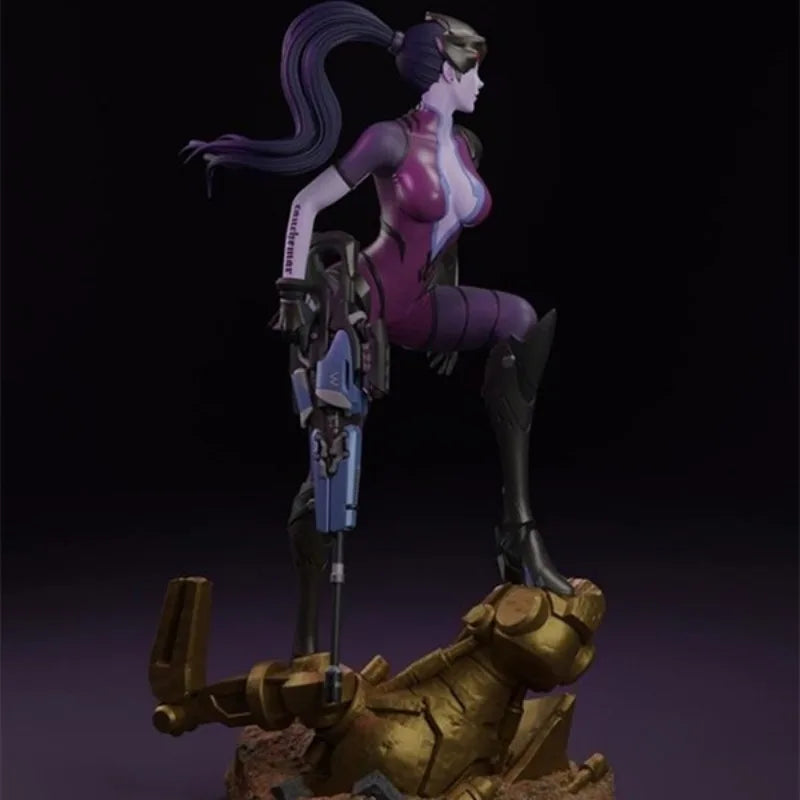 1/24 Modern Fantasy Female Sniper, Resin Model Figure Kit, Unassembled and Unpainted