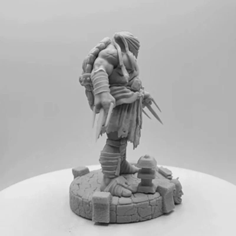1/24 Warrior Turtle Ninja, Resin Model Figure Kit, Fantasy Theme, Unassembled and Unpainted