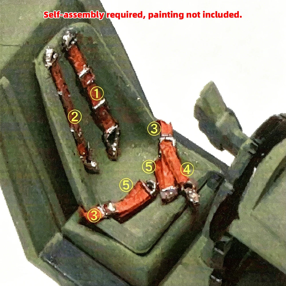 1/32 WWII German Aircraft Pilot Seat, Resin Model Accessory Kit, Unpainted