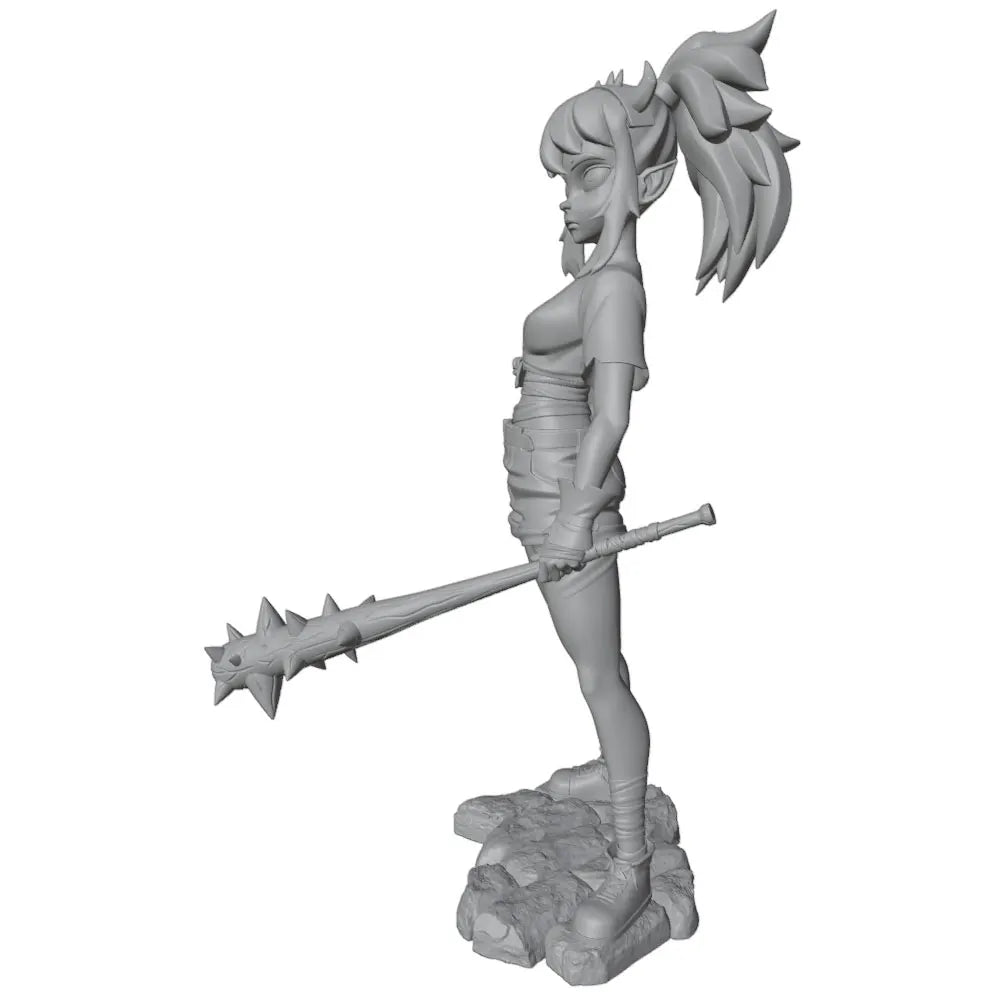 1/24 Warrior Girl, Resin Model Figure Kit, Anime Theme, Unassembled and Unpainted