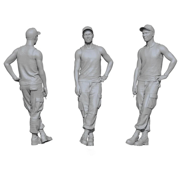 1/35 Vietnam War US Driver, Resin Model Figure Kit, Unassembled and Unpainted