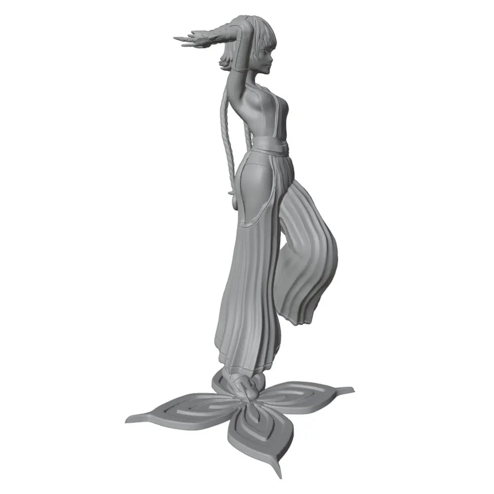 1/24 Woman in Flowing Pleated Gown, Resin Model Figure Kit, Anime Theme, Unassembled and Unpainted