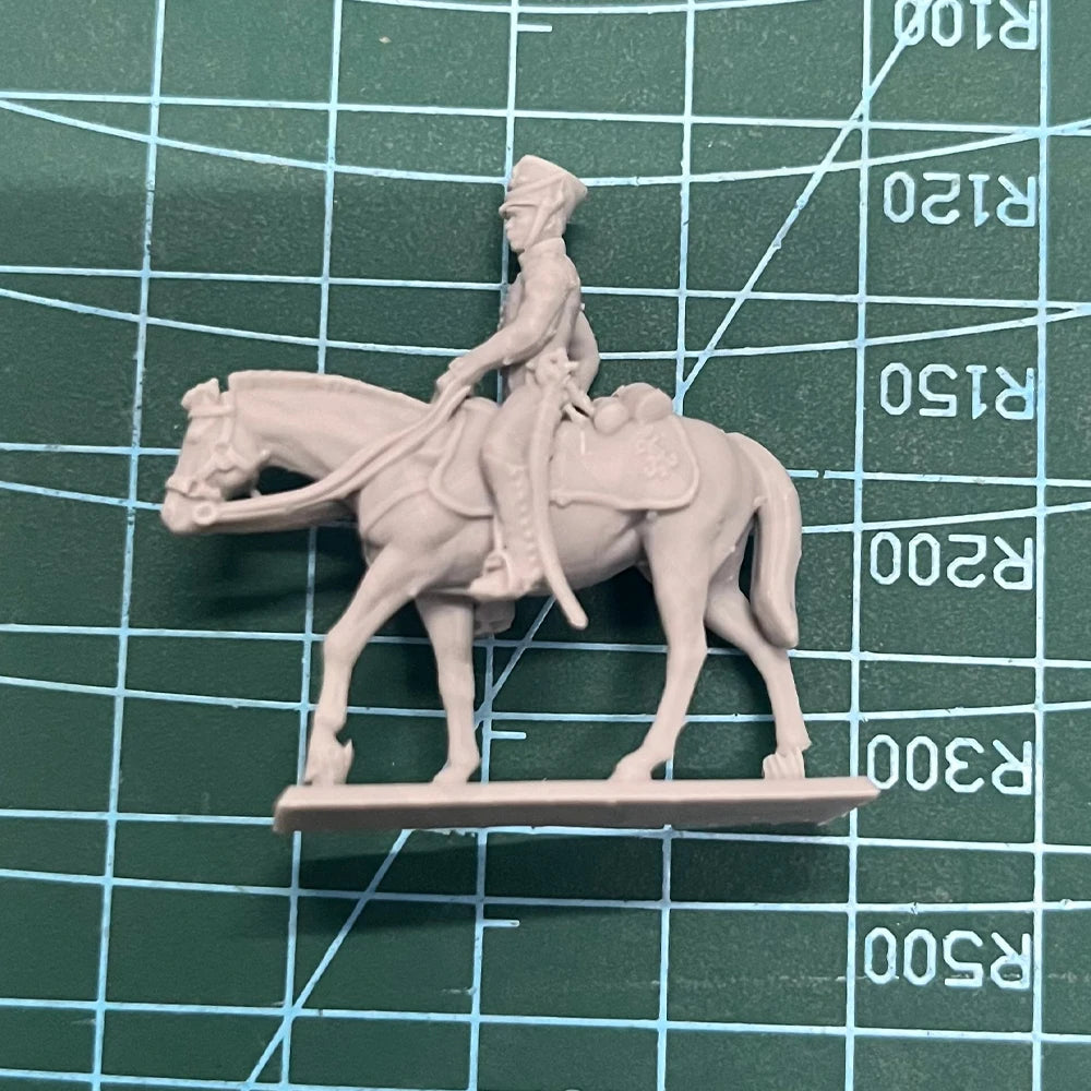 35mm Medieval Cavalry Commander, Resin Model Figure Kit, Unassembled and Unpainted