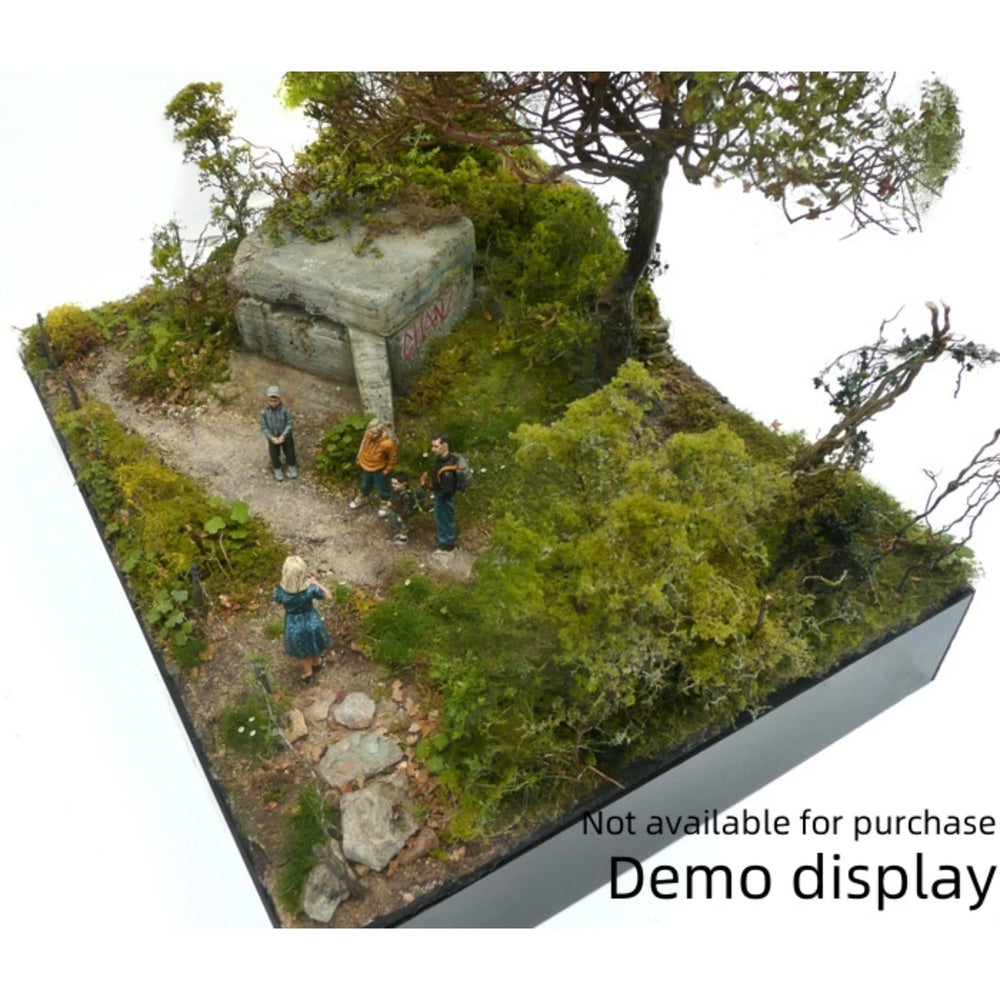 1/35 WWII German Fortified Corner Bunker, Resin Model Terrain Kit, Unpainted
