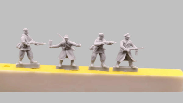 Modern 75mm Field Artillery, 4 Figures, Resin Model Figure Kit, Unassembled and Unpainted