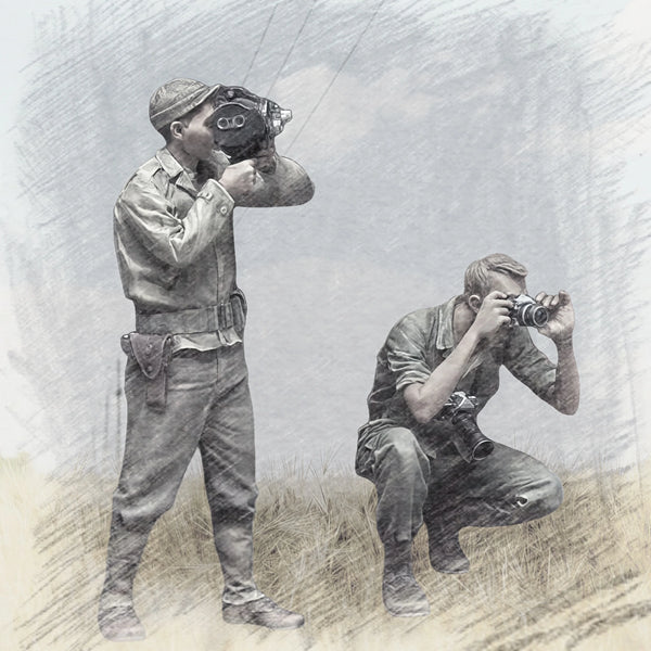 1/35 Modern Reconnaissance Soldiers, 2 Figures, Resin Model Figure Kit, Unassembled and Unpainted