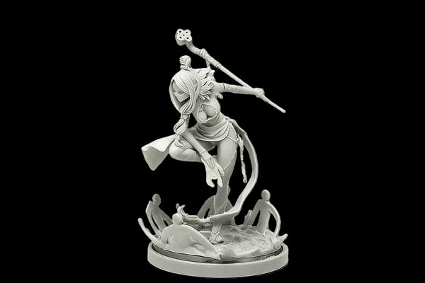 40mm Magician, Resin Model Figure Kit, Fantasy Theme, Unassembled and Unpainted