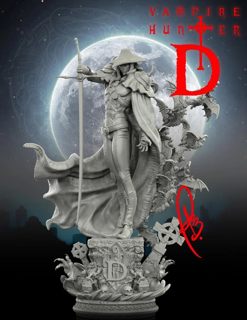 1/24 Vampire Hunter D, Resin Model Figure Kit, Fantasy Theme, Unassembled and Unpainted