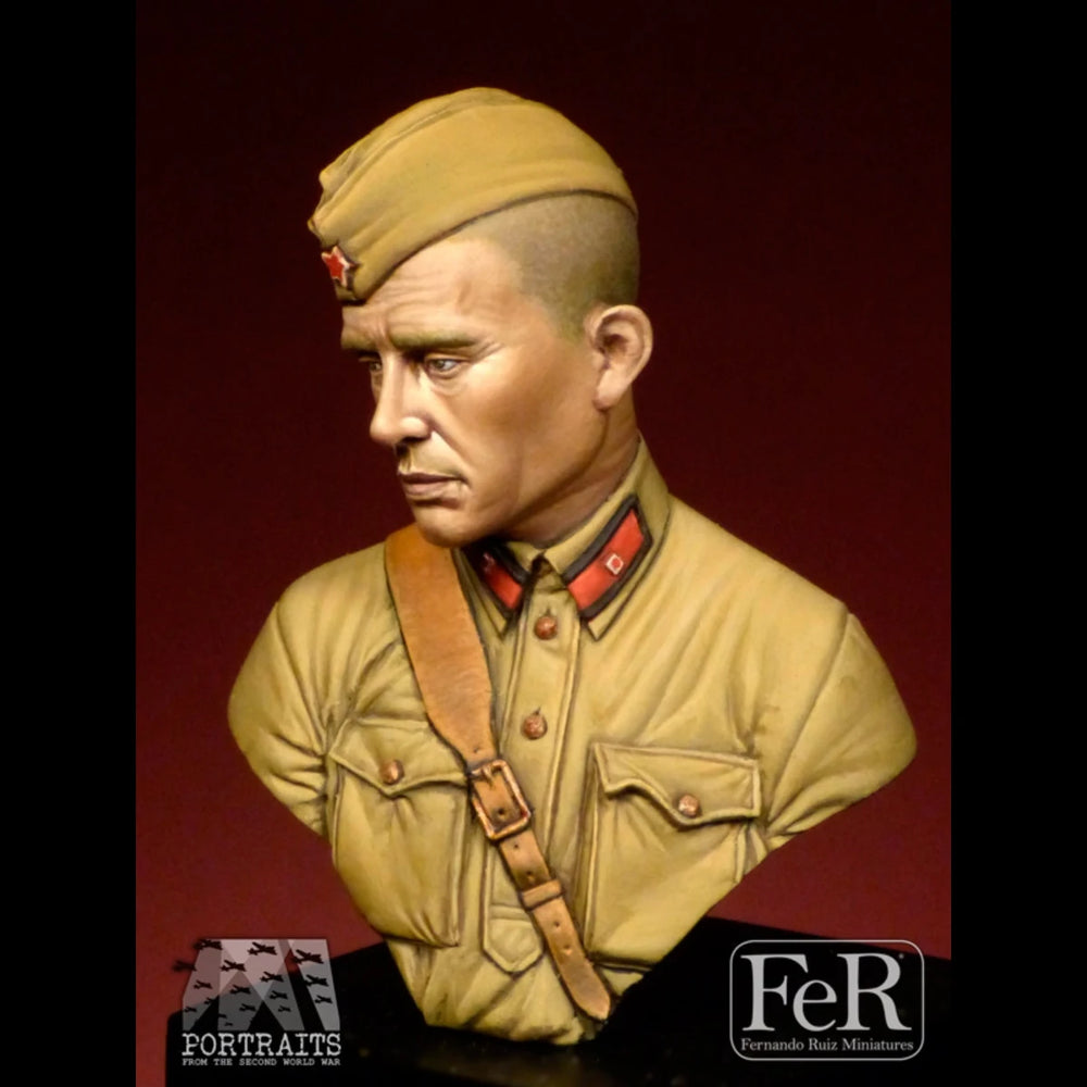 1/16 WWI German Officer, Resin Model Bust Kit, Unassembled and Unpainted